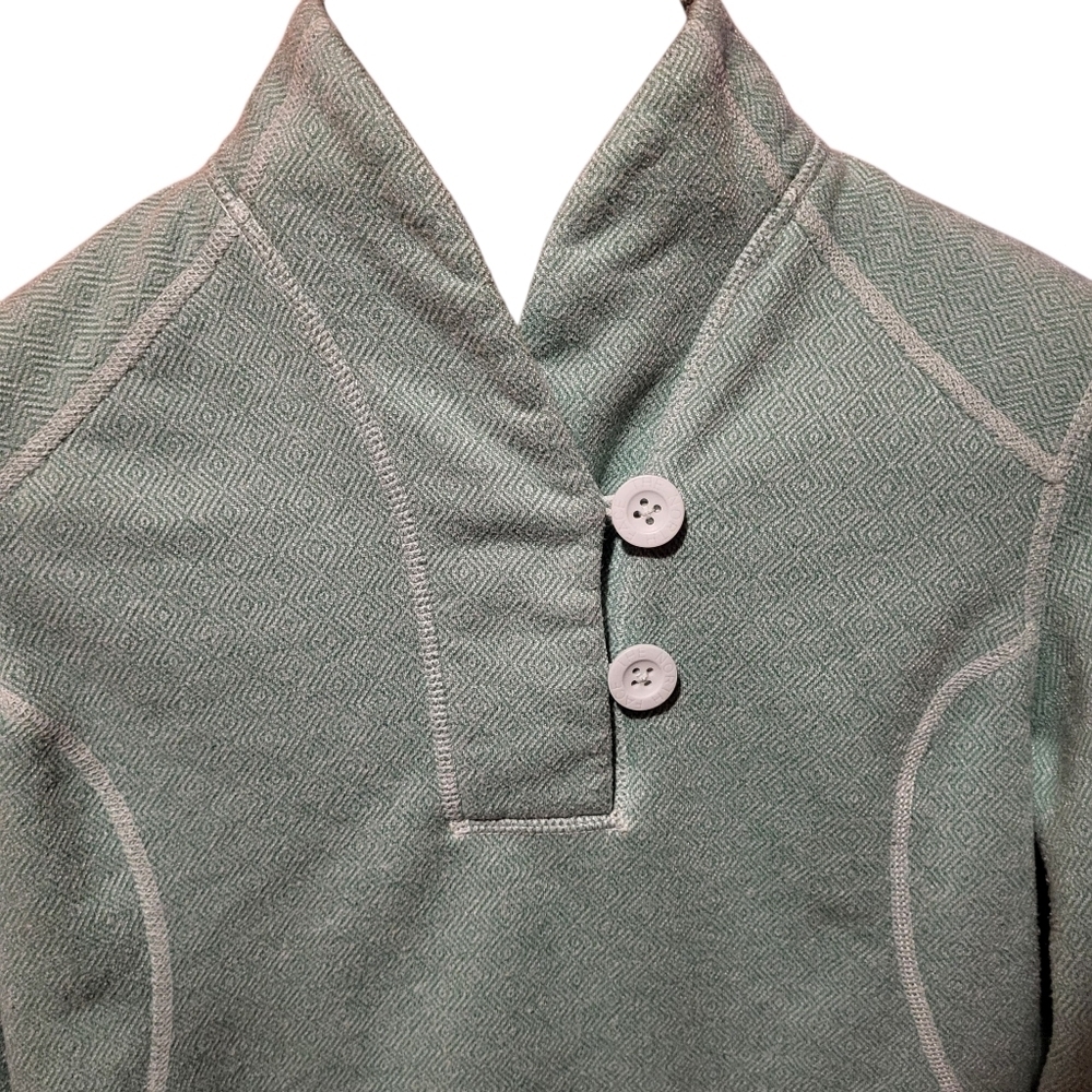 The North Face Teal Crescent Ridge Shawl Sweater Womens Size Medium - Picture 3 of 10
